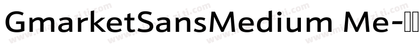 GmarketSansMedium Me字体转换